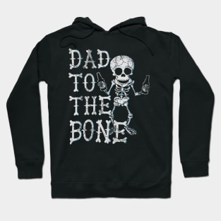 Dad To The Bone Skeleton Fathers Day Halloween Hoodie